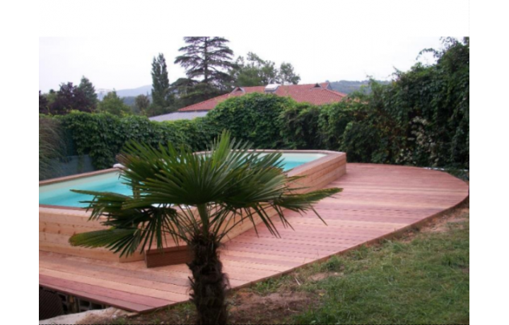 Montage piscine bois 6Mx4Mx1M30 rectangulaire