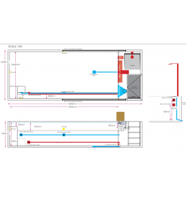 (5702) Niederlenz Schweiz Piscine Container acier 8M50x3M20x1M65