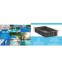 ✅ (Var-83000) Piscine acier semi-enterrée 24Mx3Mx1M40