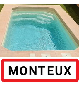 84170 - Monteux - Coque piscine 4M40x2M30x1M35 ☘️