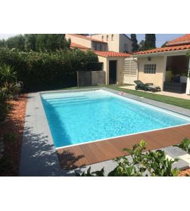 ✅ Piscine coque rectangulaire 11Mx4Mx1M50 (84400 Gargas)